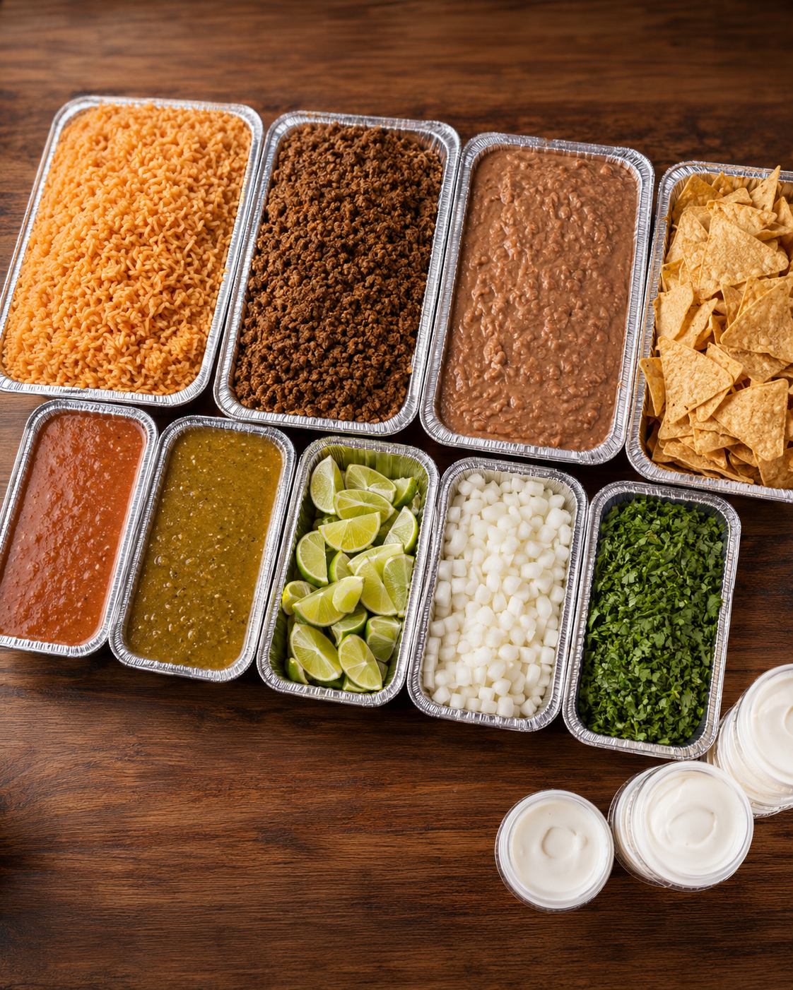 Fajita Catering Spread