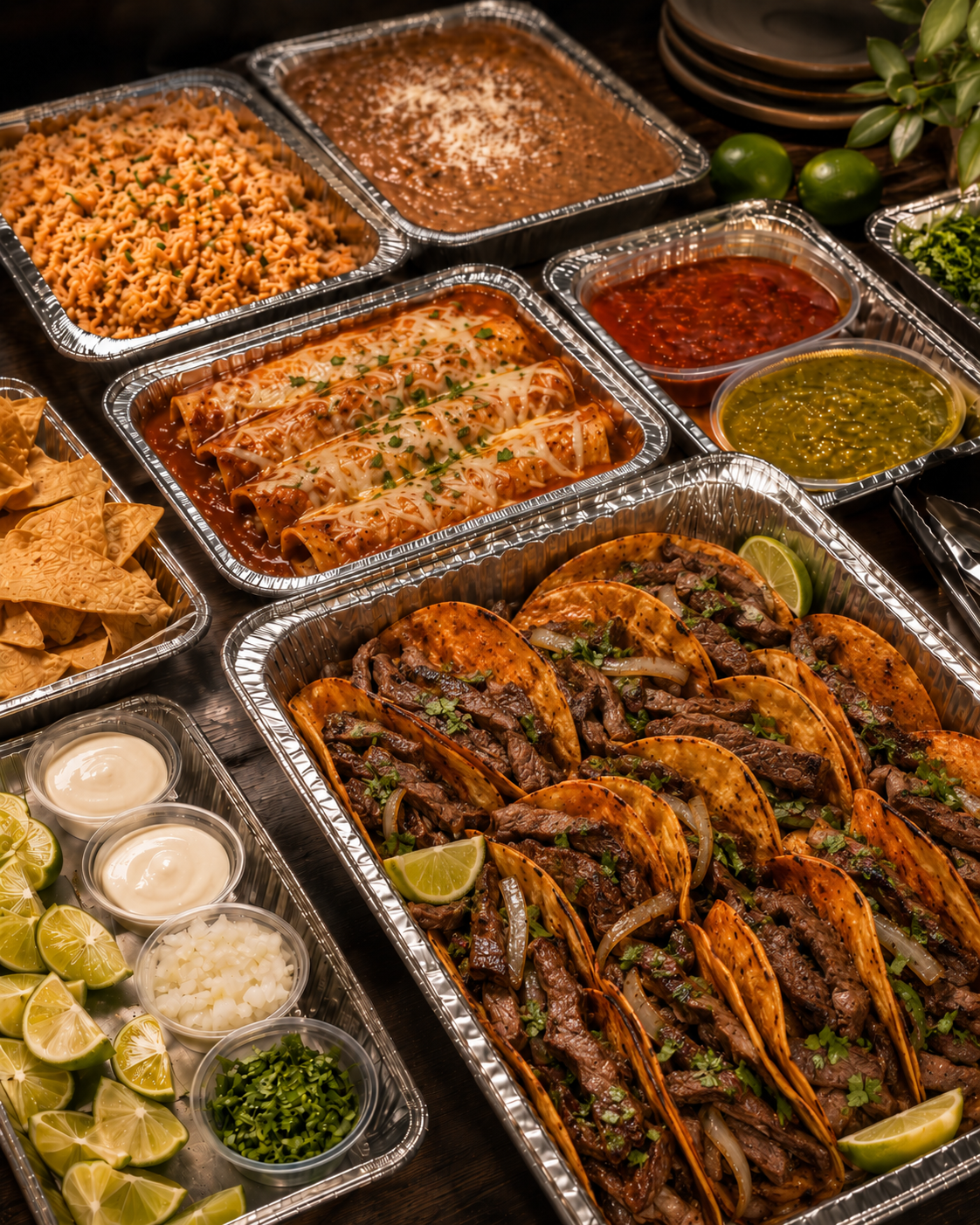 Drop-off catering trays